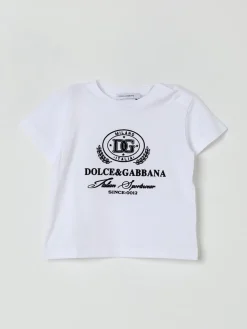 T-shirt Dolce & Gabbana in cotone con logo floccato
