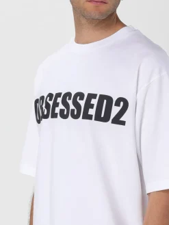 T-shirt Dsquared2 in cotone con slogan
