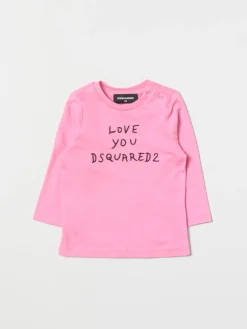 T-shirt Dsquared2 Junior con scritta "Love you"