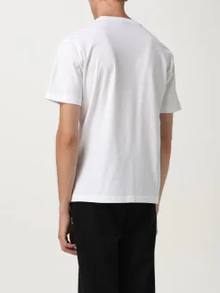 T-shirt EA7 in cotone con logo laminato