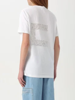 T-shirt Elisabetta Franchi in cotone con monogram