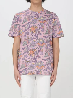 T-shirt Etro in cotone con stampa Paisley