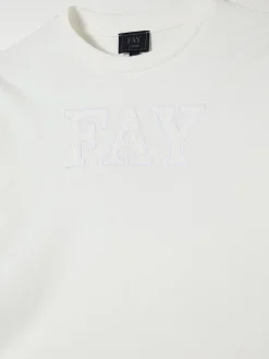T-shirt Fay Junior in cotone con logo