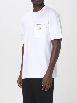 T-shirt Fendi in cotone con logo