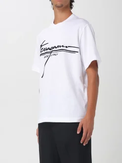 T-shirt Ferragamo in cotone con logo