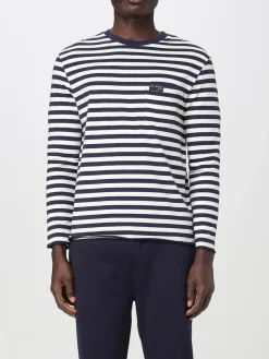 T-shirt in cotone a righe Fay