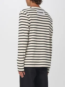 T-shirt in cotone a righe Jil Sander