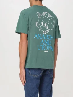T-shirt in cotone "Anarchy and Utopia" Obey
