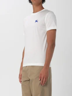 T-shirt in cotone bio con logo Burberry