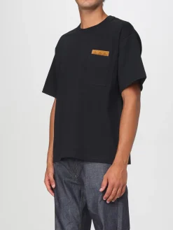 T-shirt in cotone Bottega Veneta con toppa intrecciata