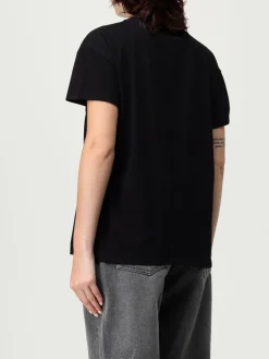 T-shirt in cotone con cagnolino e strass Liu Jo