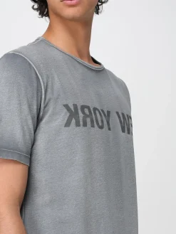 T-shirt in cotone con logo Helmut Lang