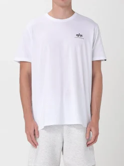 T-shirt in cotone con logo Alpha Industries