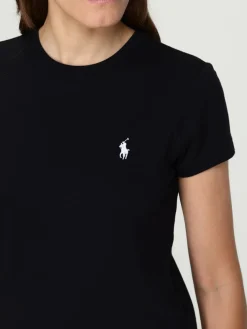 T-shirt in cotone con logo ricamato Polo Ralph Lauren