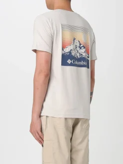 T-shirt in cotone con logo Columbia