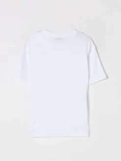 T-shirt in cotone con logo multicolor MSGM Kids