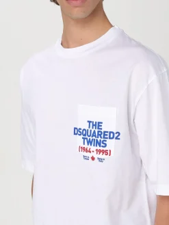 T-shirt in cotone con logo Dsquared2