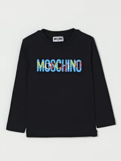 T-shirt in cotone con logo Moschino