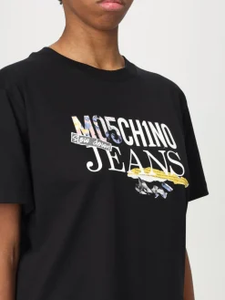 T-shirt in cotone con logo Moschino Jeans