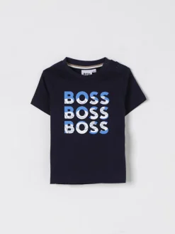 T-shirt in cotone con logo Boss