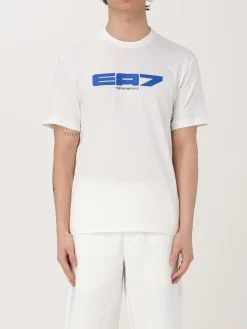 T-shirt in cotone con logo EA7