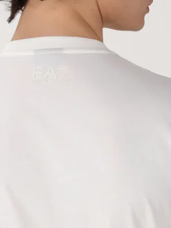 T-shirt in cotone con logo EA7