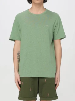 T-shirt in cotone con logo SUN68