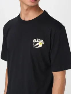 T-shirt in cotone con logo e stampa Orso Barrow