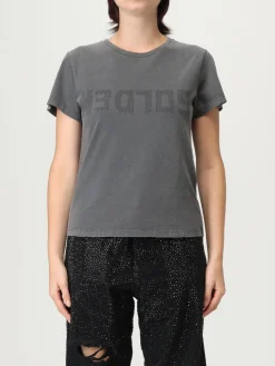 T-shirt in cotone con logo Golden Goose