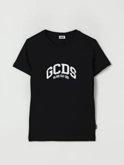 T-shirt in cotone con logo GCDS Junior