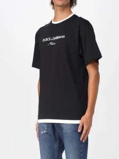 T-shirt in cotone con logo Dolce & Gabbana