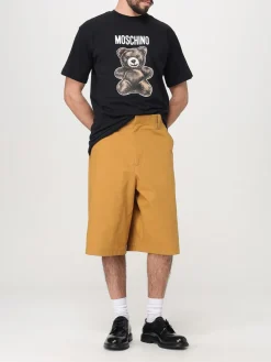 T-shirt in cotone con logo teddy Moschino Couture