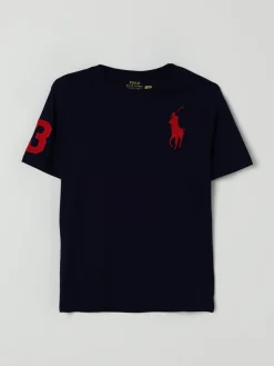 T-shirt in cotone con logo Pony Polo Ralph Lauren