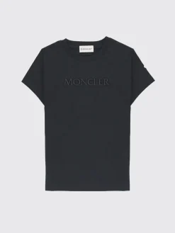 T-shirt in cotone con logo Moncler