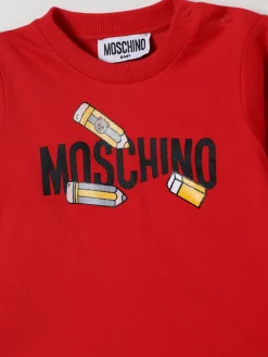 T-shirt in cotone con logo Moschino