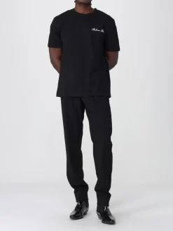 T-shirt in cotone con logo Balmain