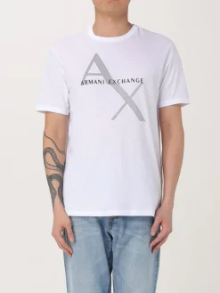 T-shirt in cotone con logo Armani Exchange