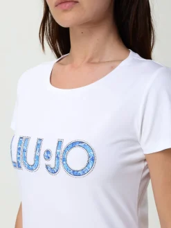 T-shirt in cotone con logo Liu Jo