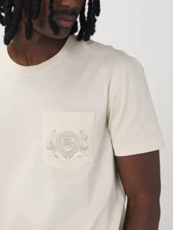 T-shirt in cotone con logo Dolce & Gabbana