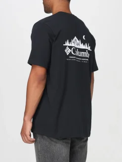 T-shirt in cotone con logo Columbia