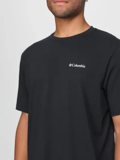 T-shirt in cotone con logo Columbia