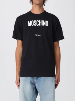 T-shirt in cotone con logo Moschino Couture