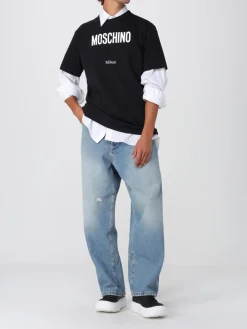 T-shirt in cotone con logo Moschino Couture