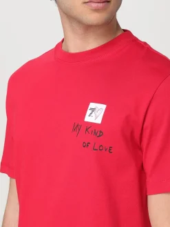 T-shirt in cotone con logo EA7