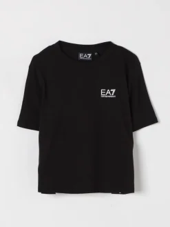 T-shirt in cotone con logo EA7