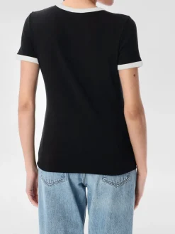 T-shirt in cotone con logo fiore Kenzo