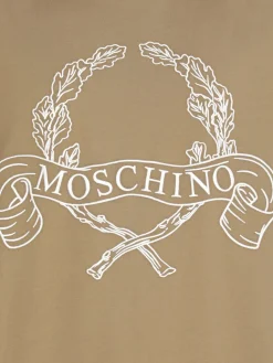 T-shirt in cotone con logo Moschino Couture