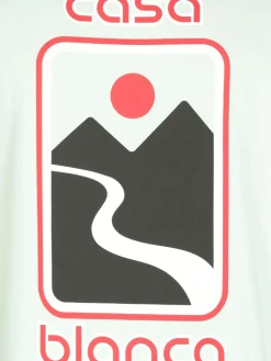 T-shirt in cotone con logo Casablanca