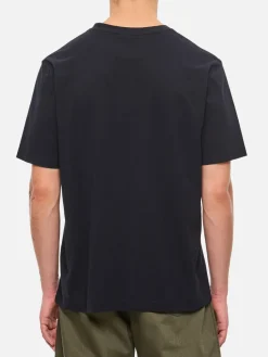 T-shirt in cotone con logo Maison Kitsuné