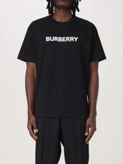T-shirt in cotone con logo Burberry